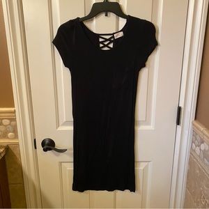 Tee Shirt Dress w/ Crossed Back